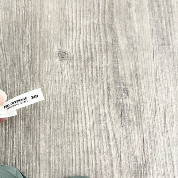 Aerie Smoothez Mesh Unlined Sage Green Bra NWT Full Coverage Size 34D 34C - Picture 2 of 6